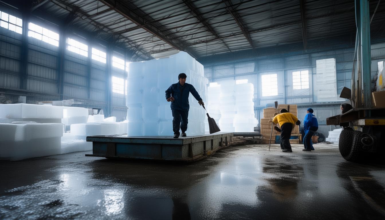 杭州持續高溫達36 - 41℃！制冰廠旺季火力全開，你知道冰塊都去哪兒了？