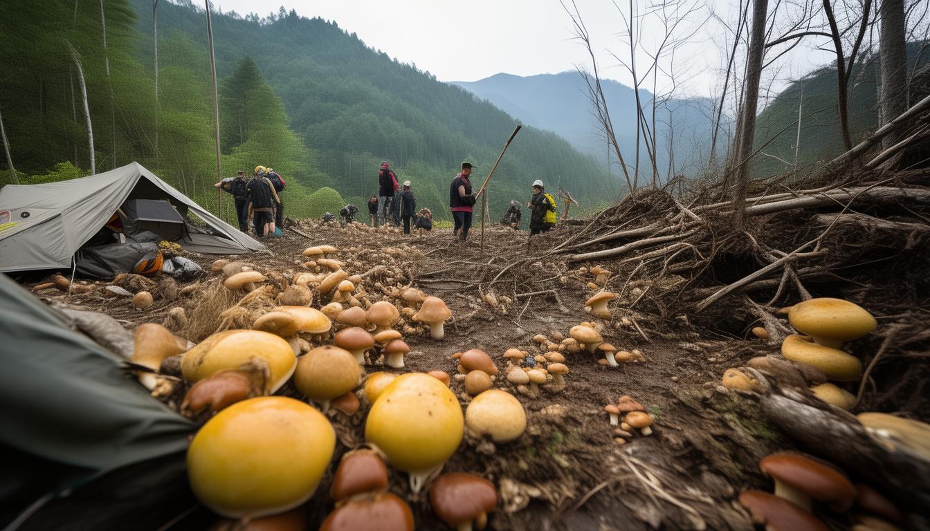 蒼山腳下“小菌子”被游客薅禿了？多個團隊開展收費采菌業務，當地稱每天都有人巡查_蒼山腳下“小菌子”被游客薅禿了？多個團隊開展收費采菌業務，當地稱每天都有人巡查_
